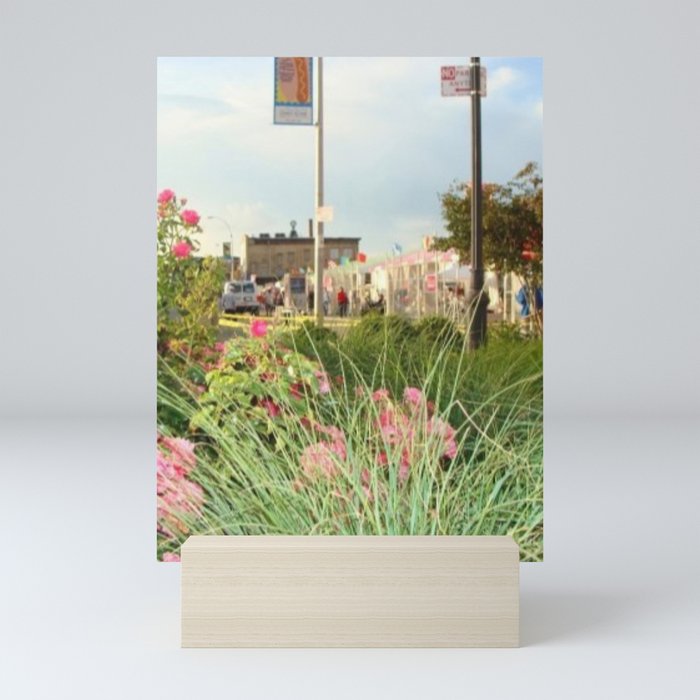 The Spring Flowers in Coney Island Mini Art Print