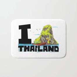 Visit Thailand Bath Mat | Tour, Beach, Travel, Sea, Beautiful, Vacation, Holiday, Paradise, Graphicdesign, Island 