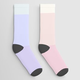 Pastel Elegant Natural Rainbow Color Palette Socks