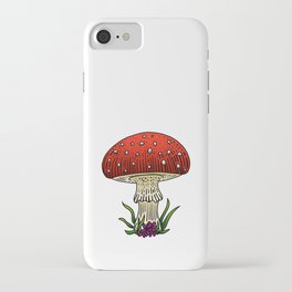 Retro Influenced Mushroom iPhone Case
