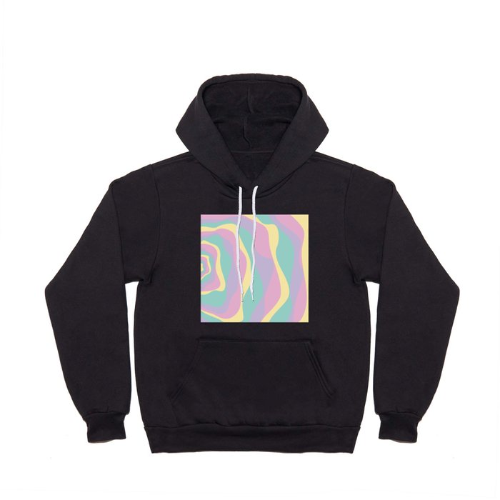 Ebb and Flow 4 - Pastel Pink, Yellow, Purple and Green Hoody