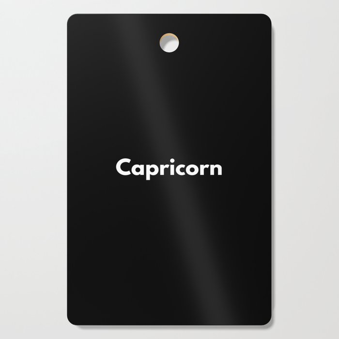 Capricorn, Capricorn Sign, Black Cutting Board