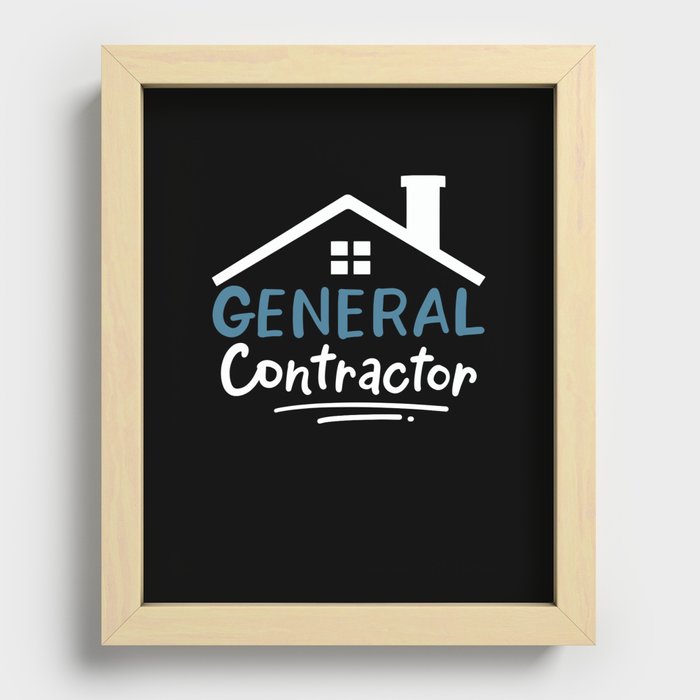 General Contractor Recessed Framed Print