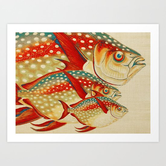 Fish Classic Designs 1 Art Print