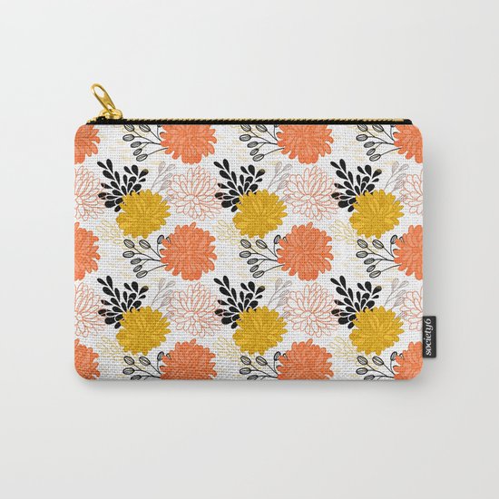 Flowers Pattern Carry-All Pouch