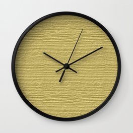 Custard Wood Grain Texture Color Accent Wall Clock