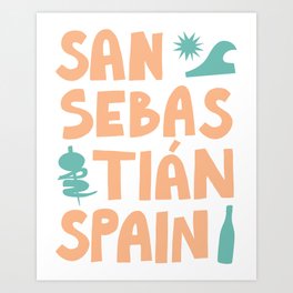 San Sebastian, Spain: Going Places Art Print
