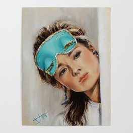 Audrey Hepburn Tiffany mask Poster