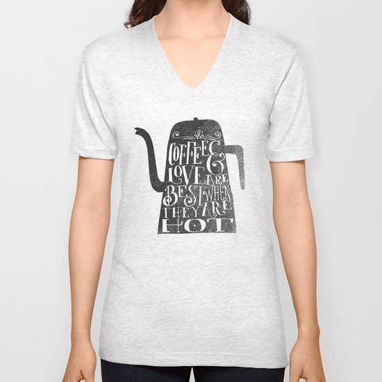 COFFEE & LOVE Unisex V-Neck