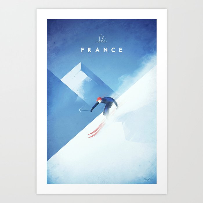Ski France Art Print
