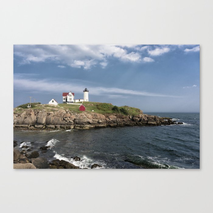 Nubble Lighthouse in Summer Canvas Print