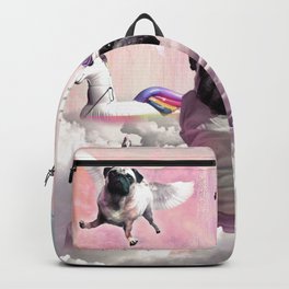 Pug Unicorn - Cute Funny Birthday Pugicorn Backpack | Collage, Pug, Pugicorn, Unicorn 