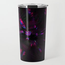 Pink motion glitch lines and speed  Travel Mug