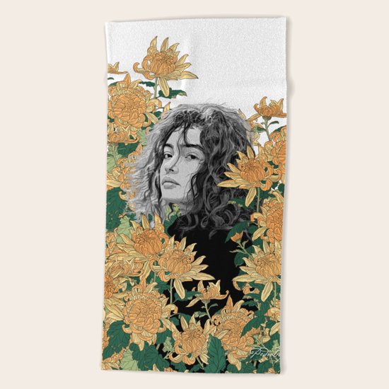 Be here Beach Towel