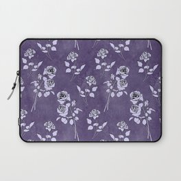 Very Peri Floral Pattern Laptop Sleeve