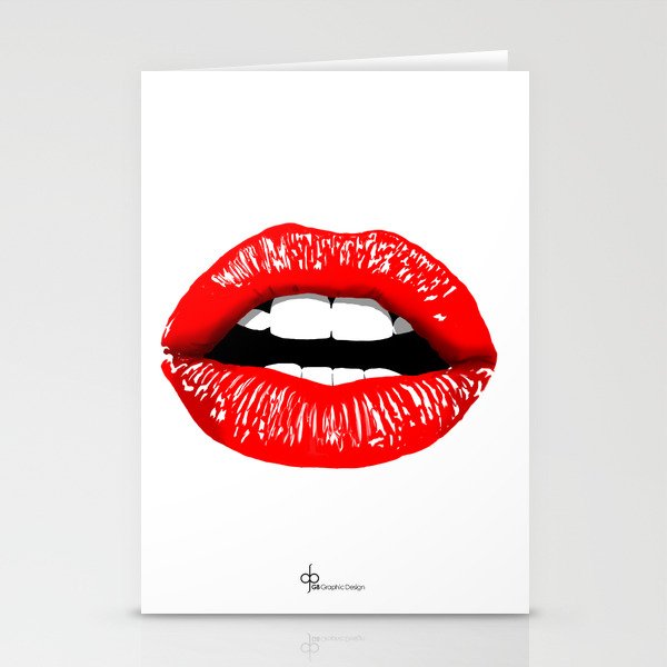 Sexy Lips Stationery Cards