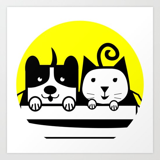 MY PETS 02 Art Print