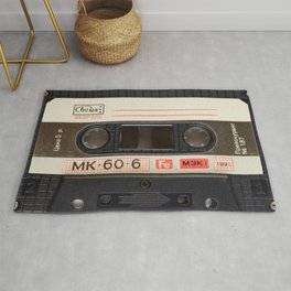 Retro 80's objects - Compact Cassette Area & Throw Rug