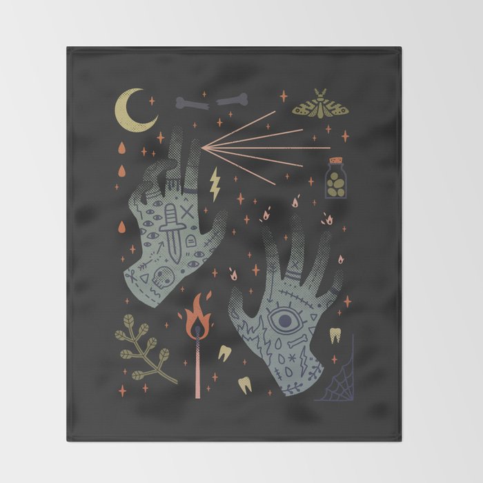 A Curse Upon You! Throw Blanket by camillechew Society6