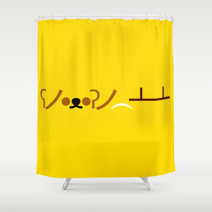 ʕノ•ᴥ•ʔノ ︵ ┻━┻ Bear Table Flip! Shower Curtain