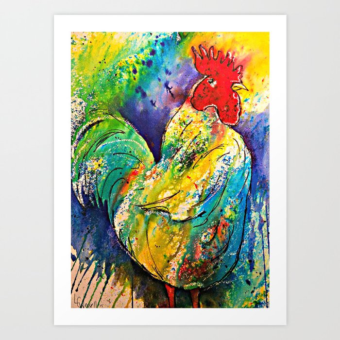 Henry the Rooster Art Print
