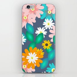 Floral party in June iPhone Skin