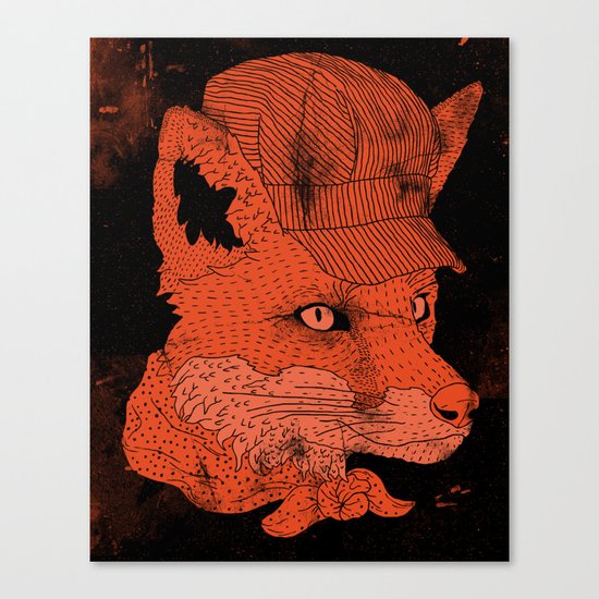 Fox Conductor Canvas Print
