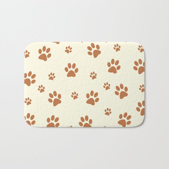 Muddy Puppy Paw Prints Bath Mat
