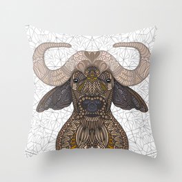 African Buffalo 2015 Throw Pillow
