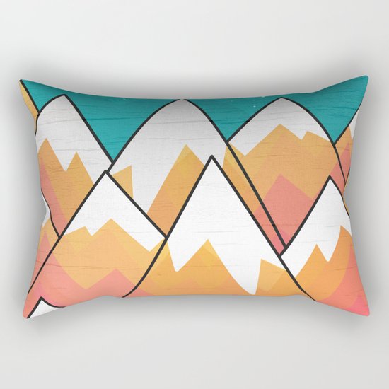 Mountain Peaks Rectangular Pillow