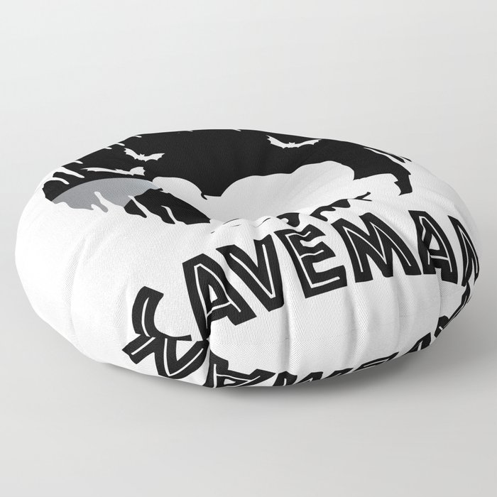 Caveman - Caver Spelunking Speleology Floor Pillow