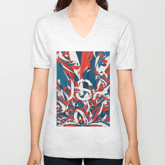 USA Unisex V-Neck