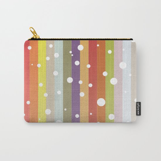 Snow falls on the rainbow Carry-All Pouch