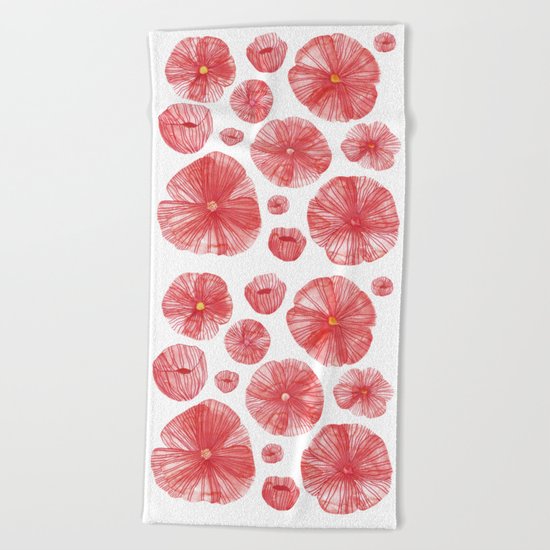 Poppies Beach Towel