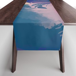 Pastel Abstract Summer Pattern Table Runner
