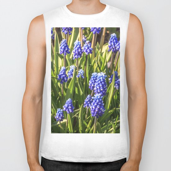 Grape hyacinths muscari Biker Tank