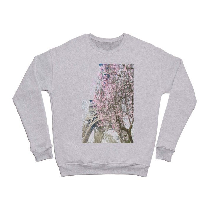 Paris in Springtime with the Eiffel Tower Crewneck Sweatshirt