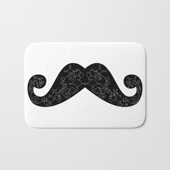 Dia De Los Mustache Bath Mat