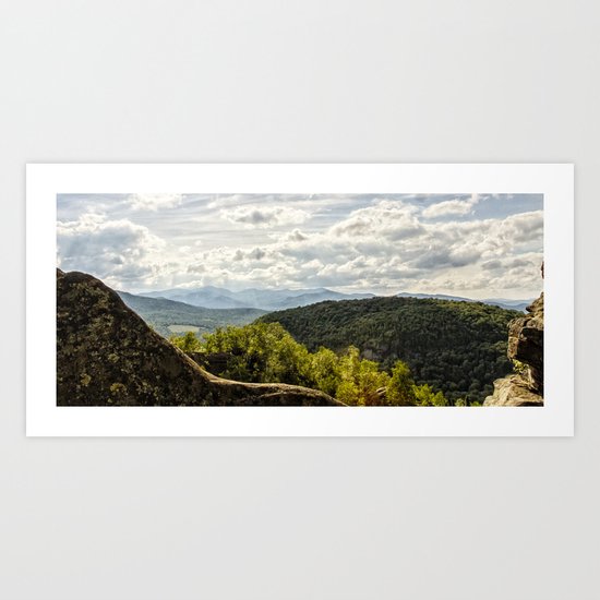 view from chimney mountain Art Print