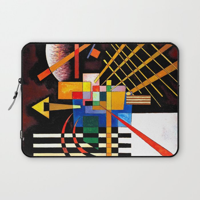 Wassily Kandinsky - Above and Left - Abstract Art Laptop Sleeve