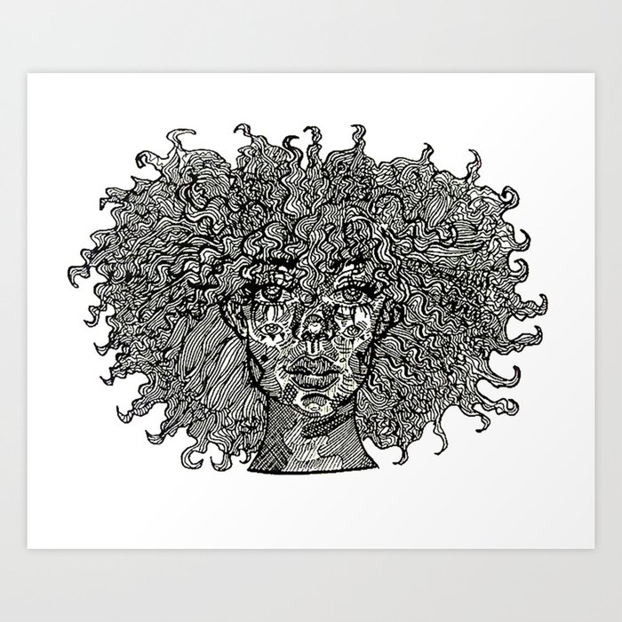 Afro Judaku ™ Art Print