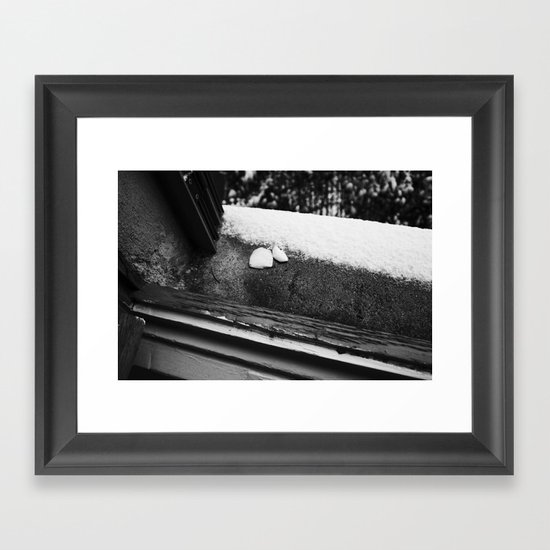 SOAP MEETS SNOW Framed Art Print