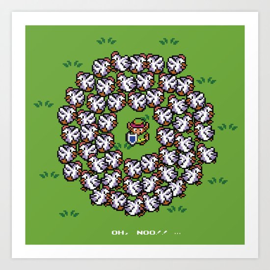 Link in troubles Art Print