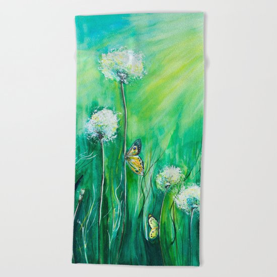 The color of summer Beach Towel