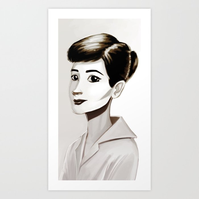 Hepburn Art Print