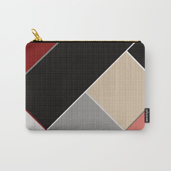 Brown grey abstract pattern . Carry-All Pouch