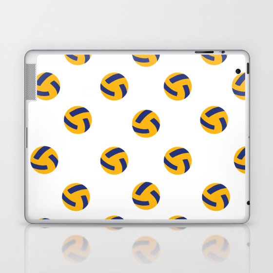 Volleyball Print Seamless Sports Lover Pattern Laptop & iPad Skin