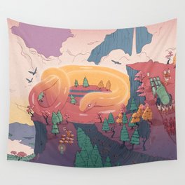 The creature of the mountain Wall Tapestry