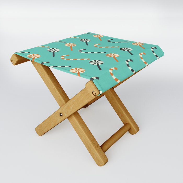 Halloween Candy Pattern Folding Stool