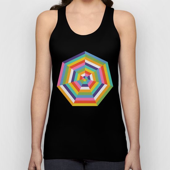 Heptagon Quilt 4 Unisex Tank Top